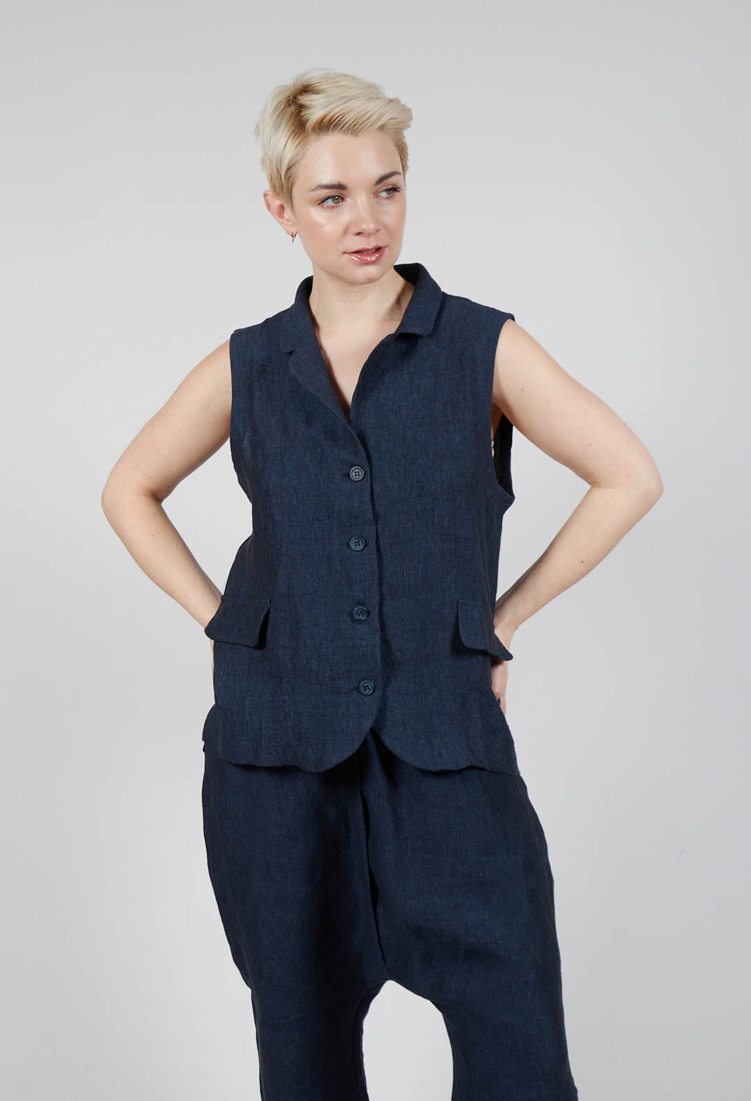 Kimchi A Gilet in Blu