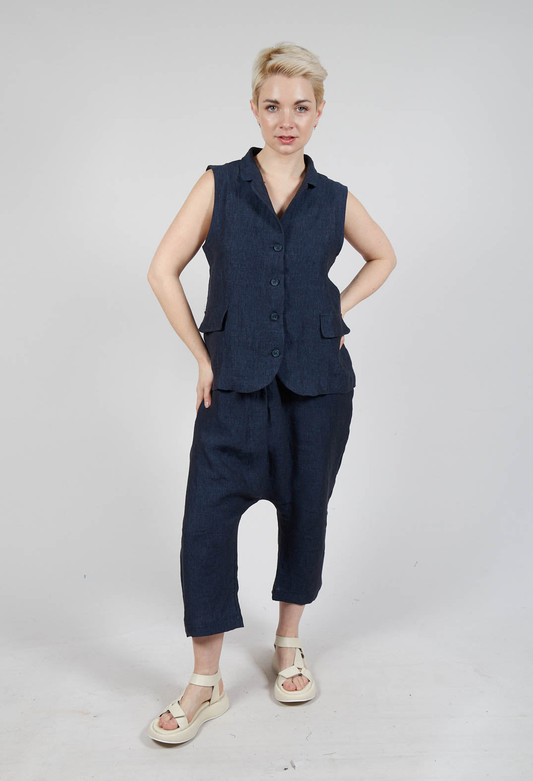 Kimchi A Gilet in Blu