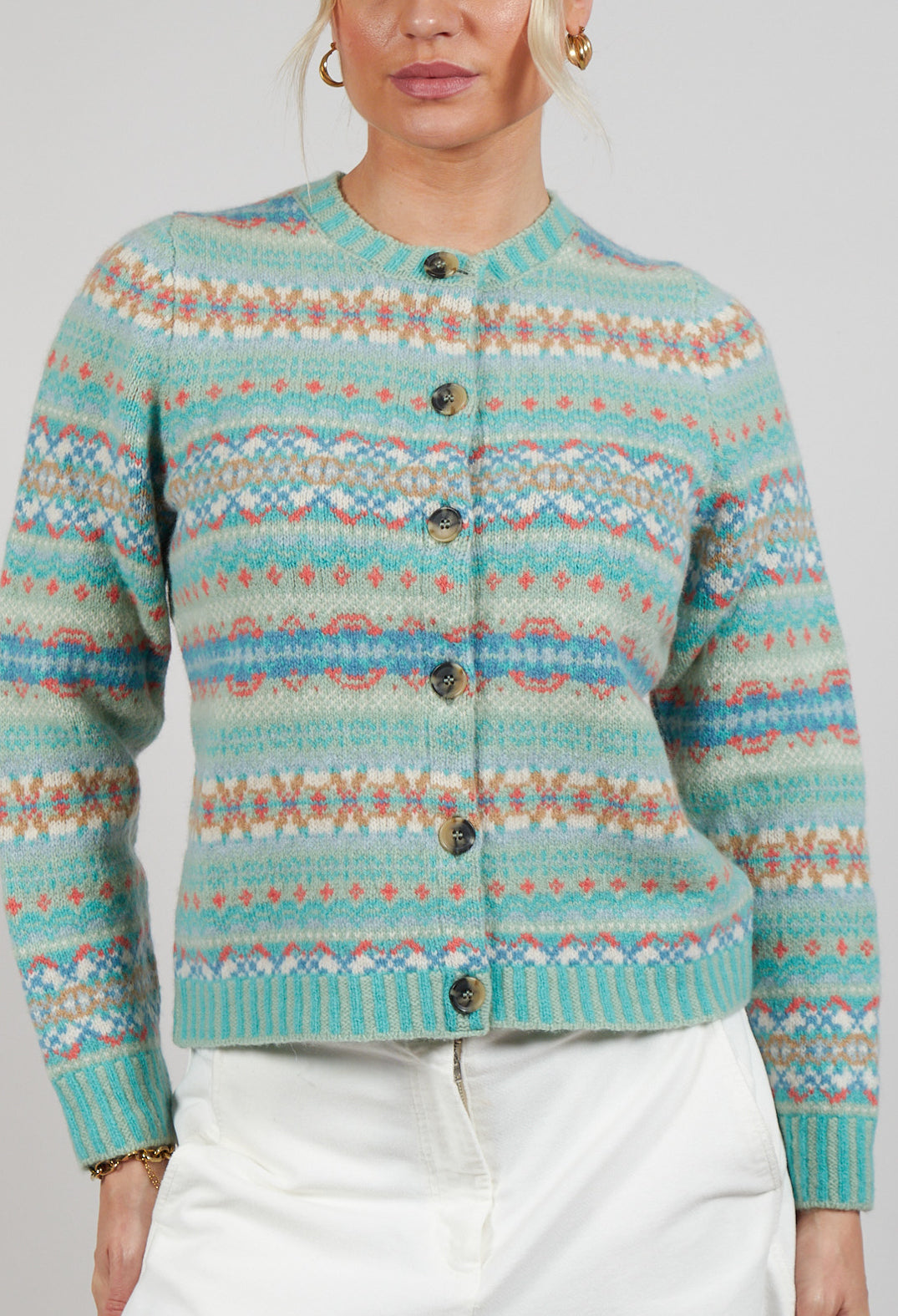 Kinross Cardigan in Opal