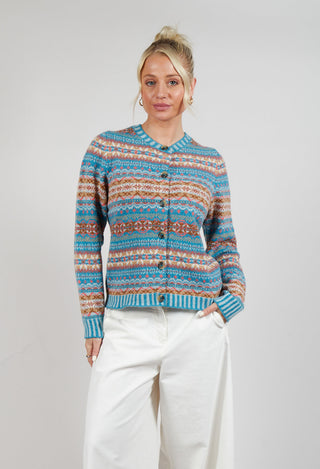 Kinross Cardigan in Topaz