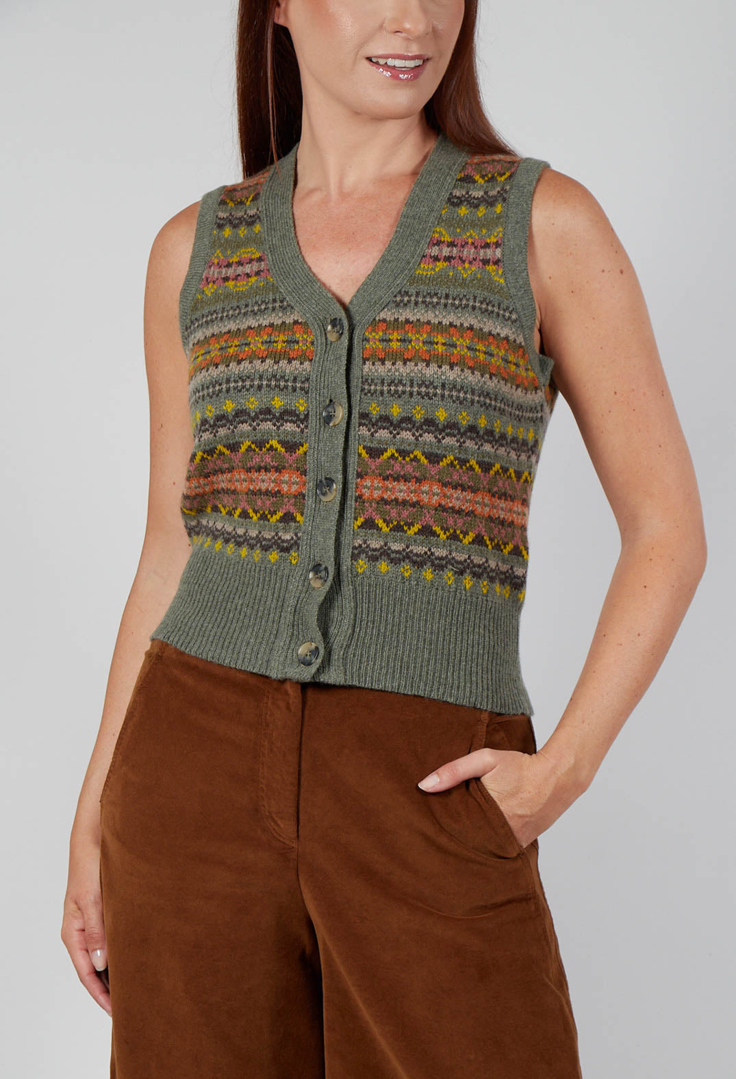 Kinross Waistcoat in Agate