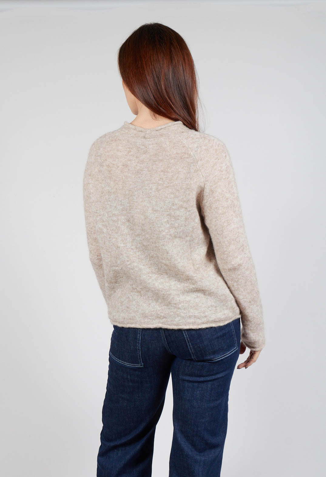 Knitted Jumper in Sand Nero