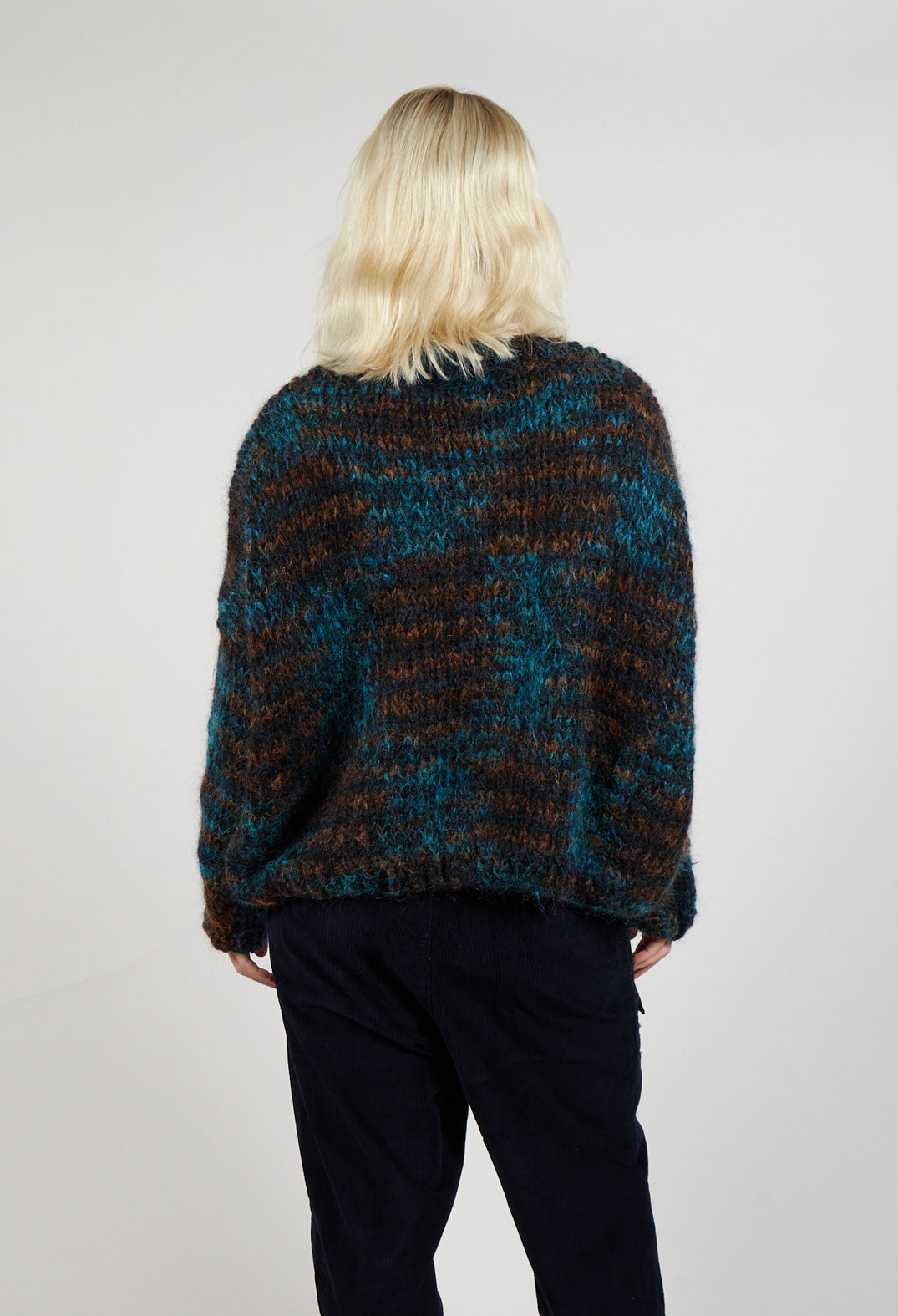 Knitted Wool Jumper in Blue