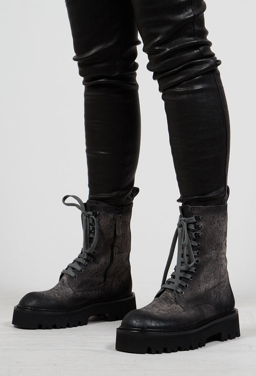 Lace Up Boots in Rock