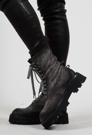 Lace Up Boots in Rock