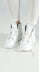 PRE-ORDER - Lace Up High Top Pumps in Grey Lace Up High Top Pumps in Grey (Pictured in Offwhite)