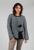 Ladder Feature Jumper in Grey