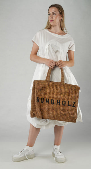 PRE-ORDER -  Large Raffia Tote Bag in The