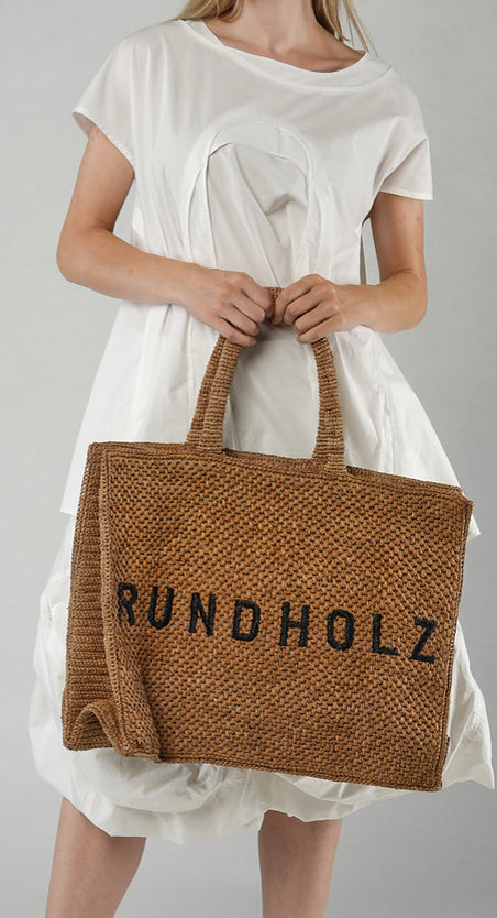 PRE-ORDER -  Large Raffia Tote Bag in The