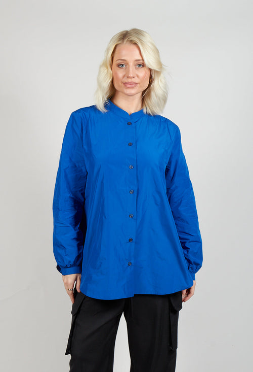 Light Taffeta Blouse in Blue