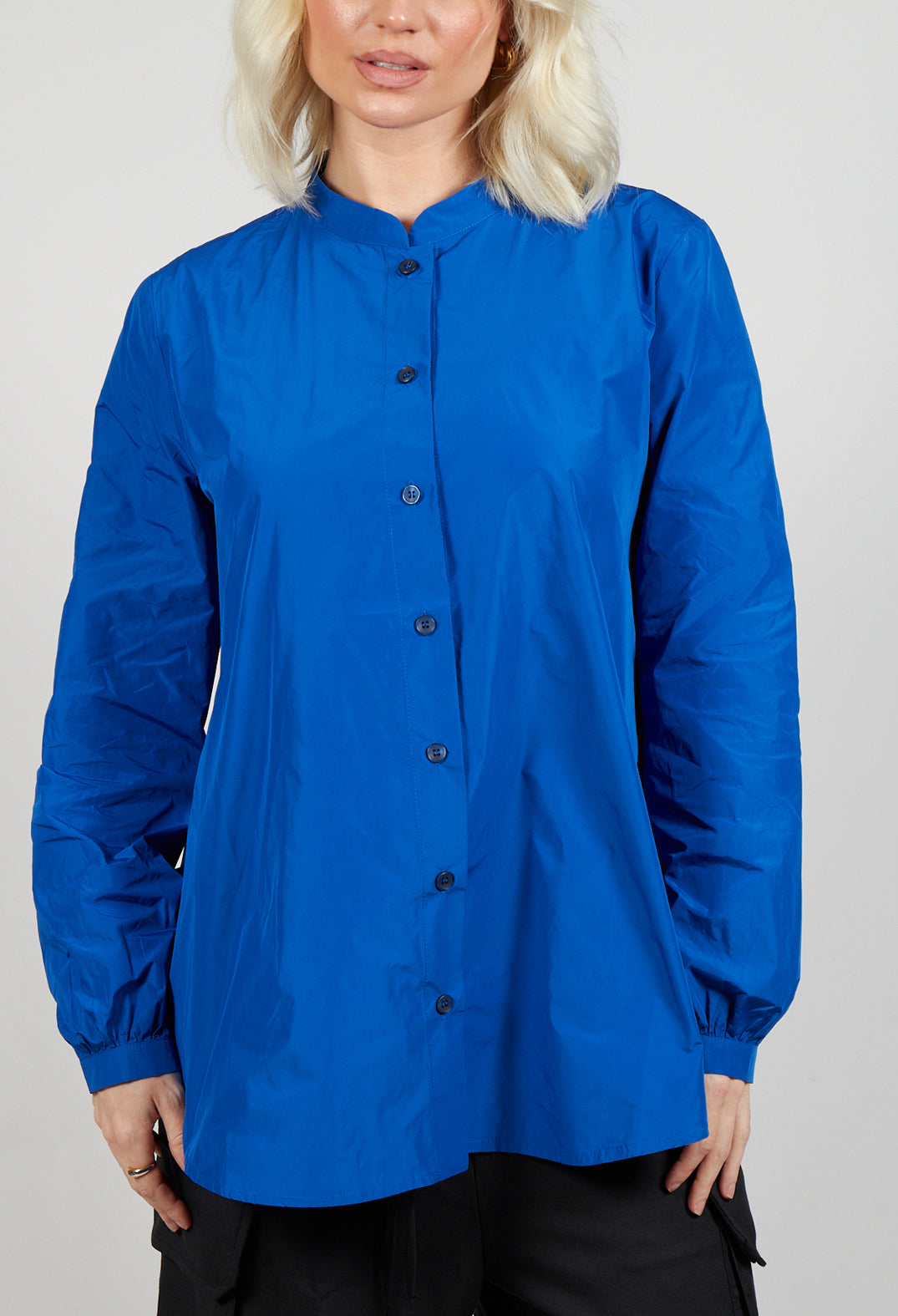 Light Taffeta Blouse in Blue