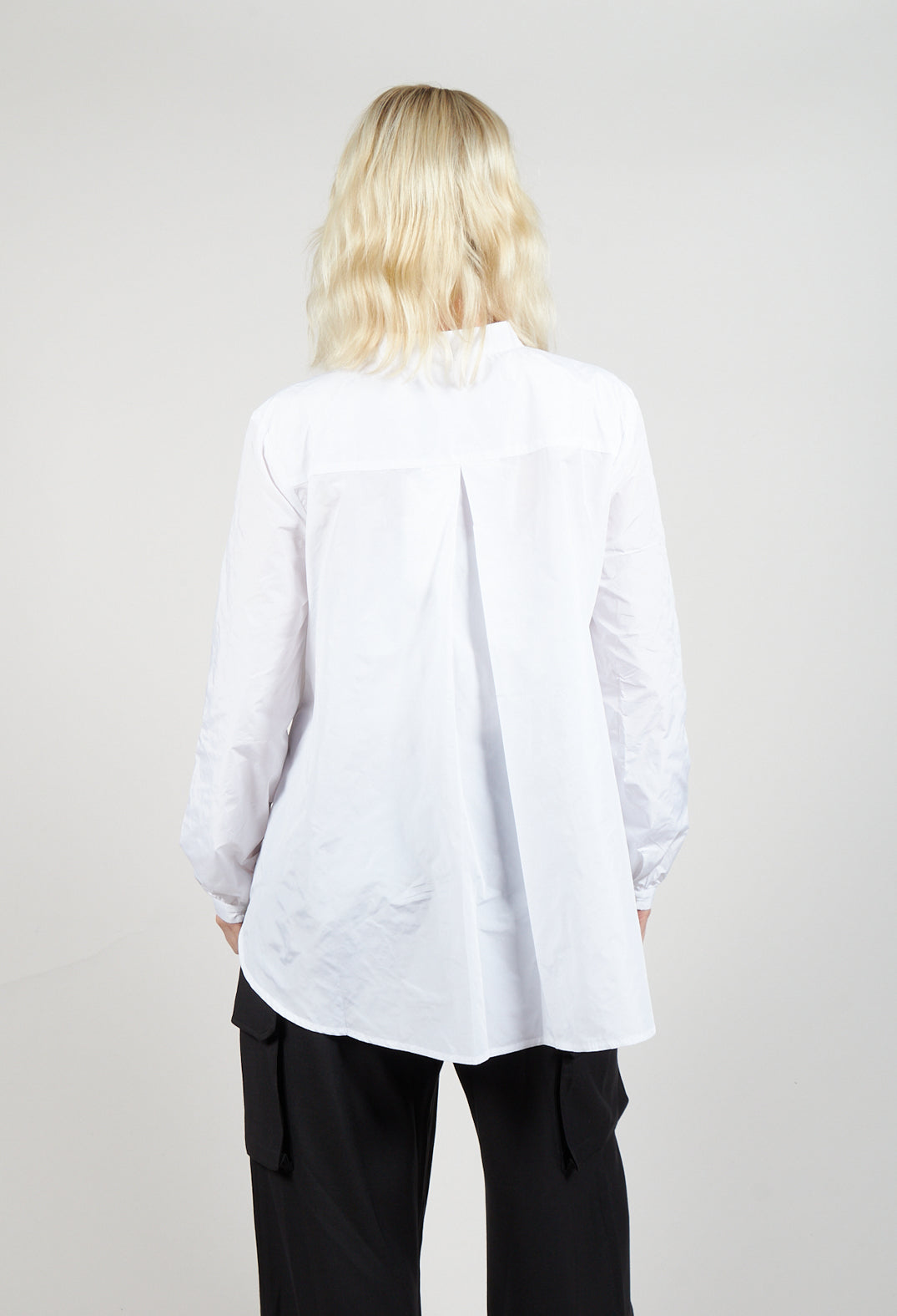 Light Taffeta Blouse in White