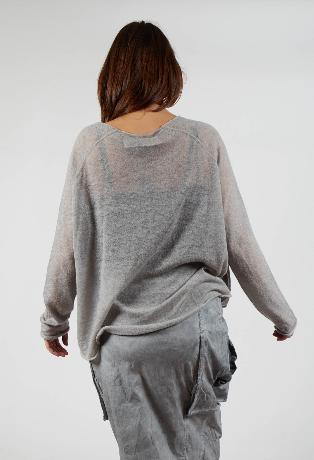 Lightweight Jumper in Pencil Cloud