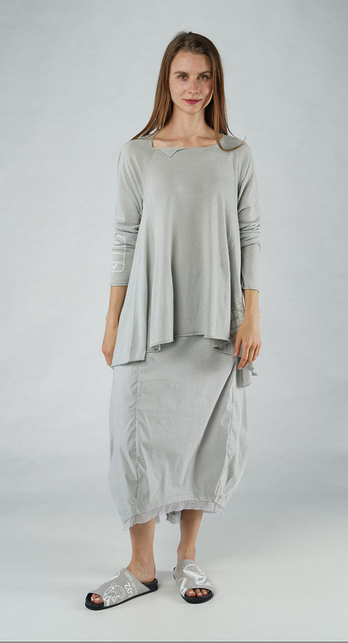 PRE-ORDER - Lightweight Pullover in Grey Offwhite