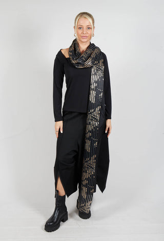 Limb Scarf in Gold-Black