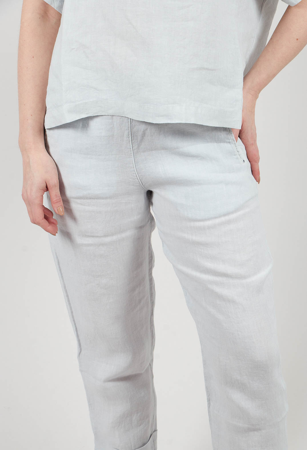 Linen Geisha Pants in Pearl