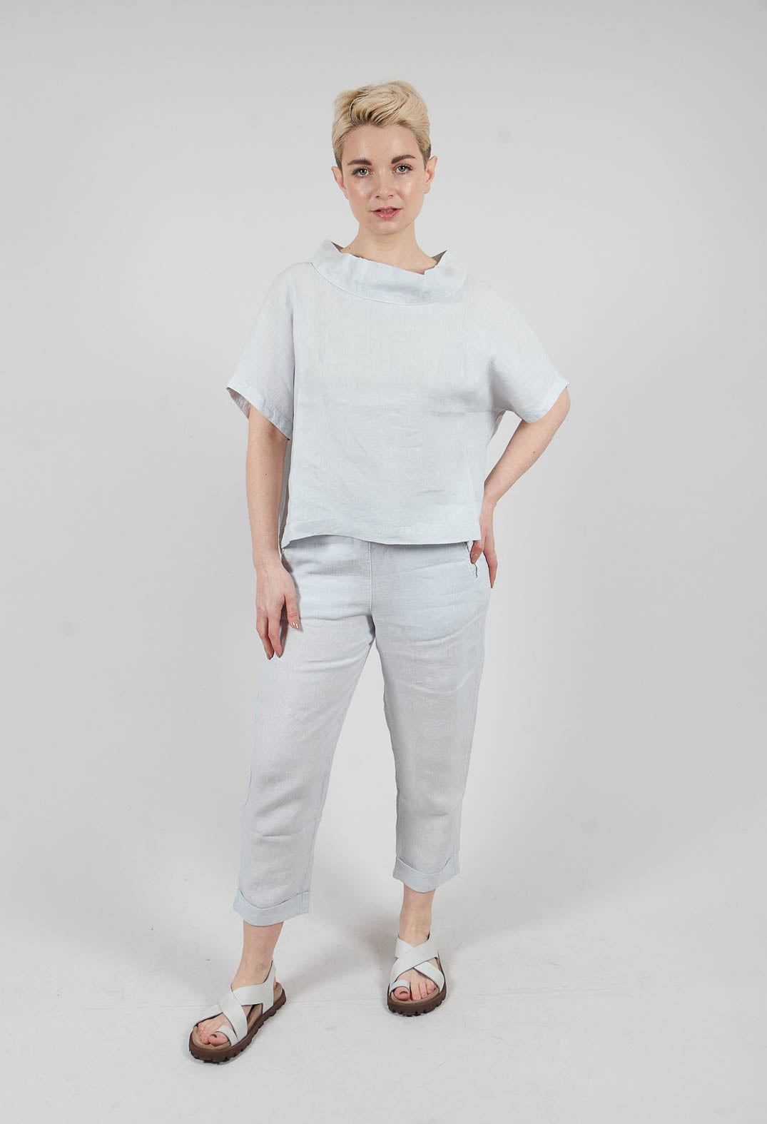 Linen Geisha Pants in Pearl