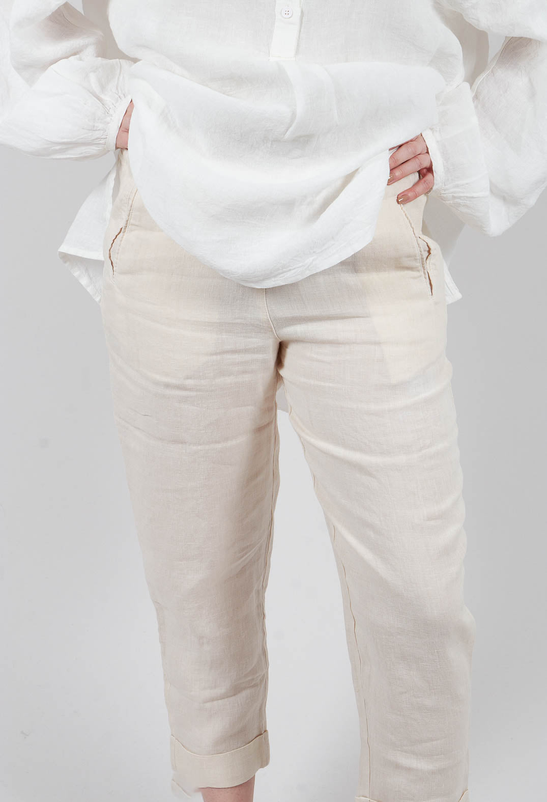 Linen Geisha Pants in Sand