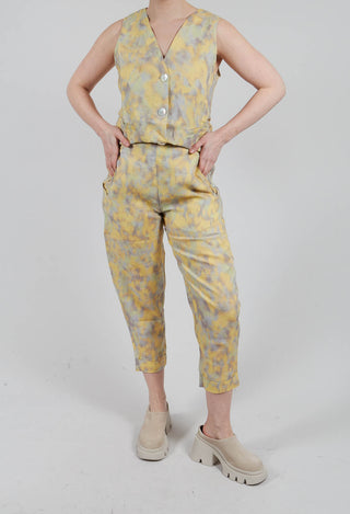 Linen Geisha Pants in Sunlight Print