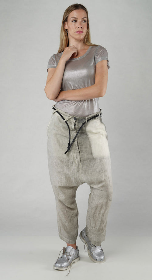 PRE-ORDER -  Linen Trousers in Asteroid Pigment (Pictured in Moon Pigment)