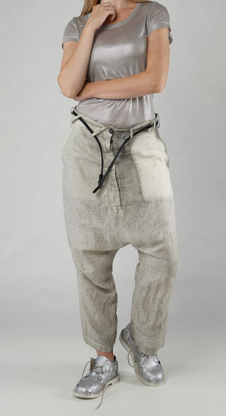 PRE-ORDER -  Linen Trousers in Moon Pigment