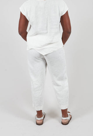 Linen Trousers in Off White