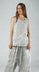 PRE-ORDER - Linen Vest Top in Grey Print Linen Vest Top in Grey Print