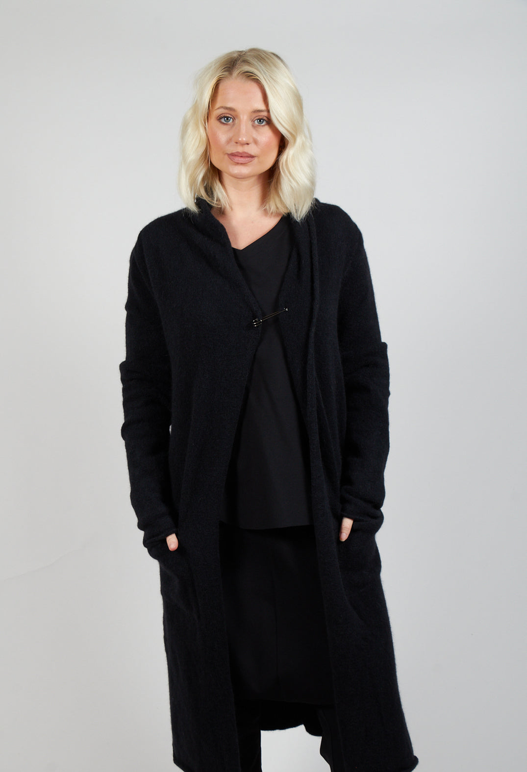 Long Cardigan in Black