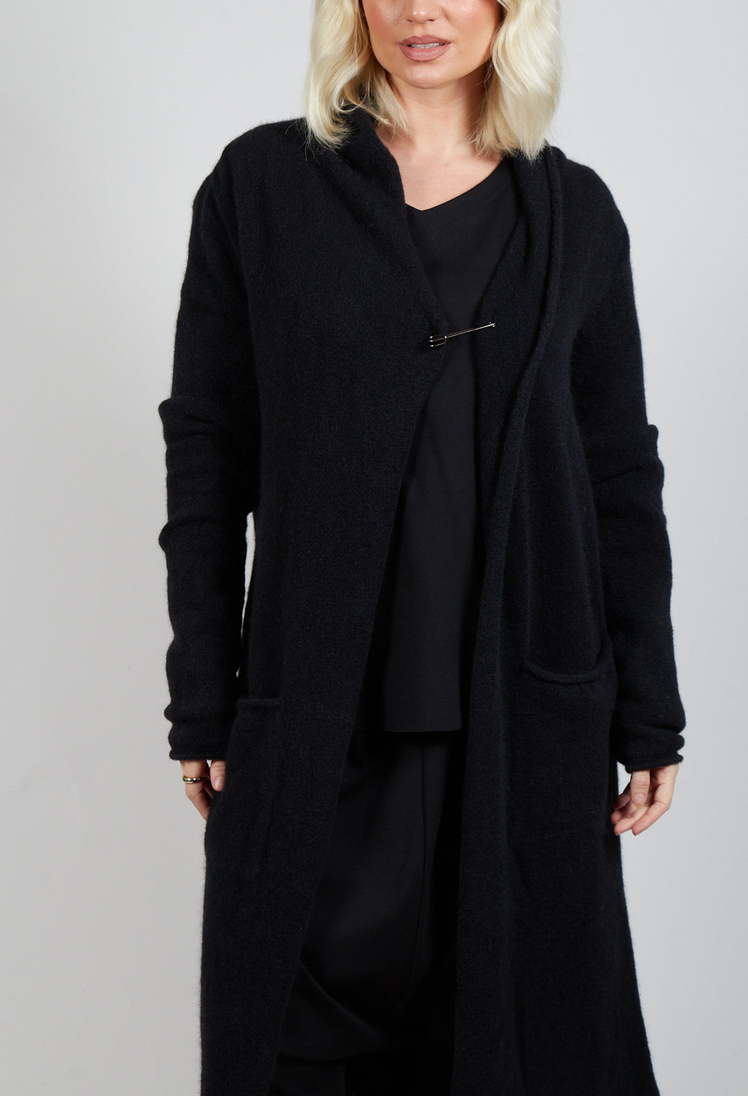 Long Cardigan in Black