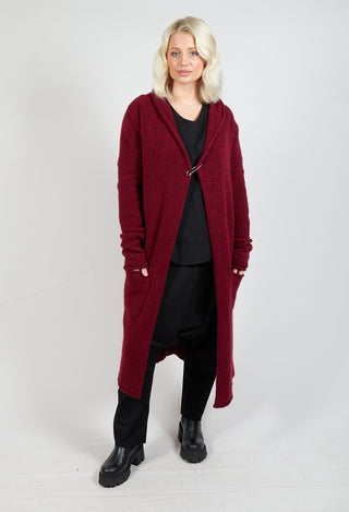 Long Cardigan in Merlot