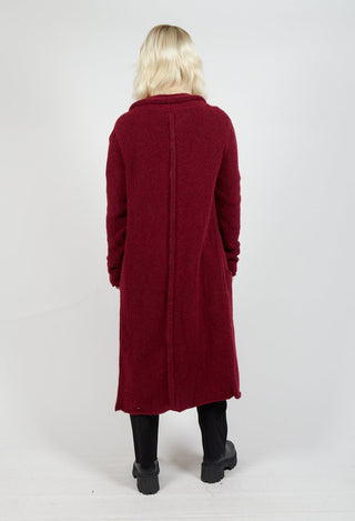 Long Cardigan in Merlot