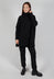 Long Relaxed Roll Neck Jumper in Black