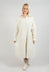 Long Shirt Dress V in Off White