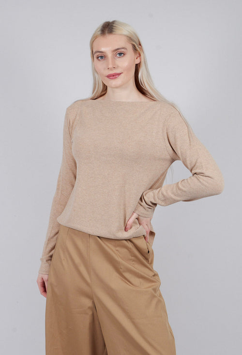 Long Sleeve T-Shirt in Sand