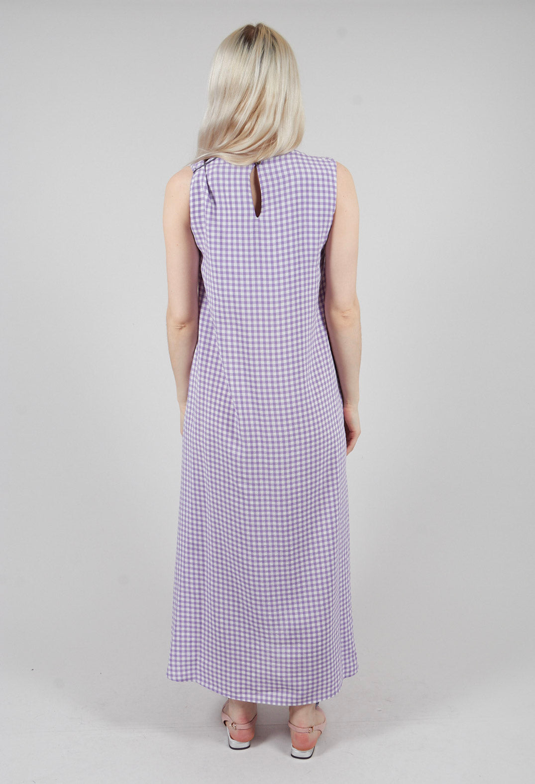 Long Wide Dress in Iris