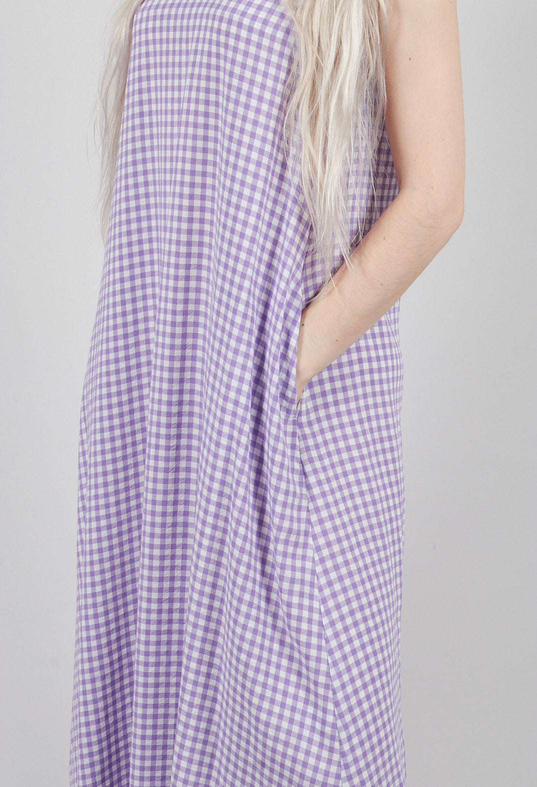 Long Wide Dress in Iris