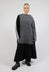 Longline Asymmetric Jumper in Grey