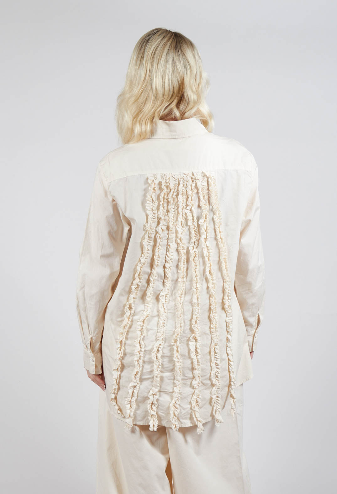 Longline Cotton Tunic in Cream