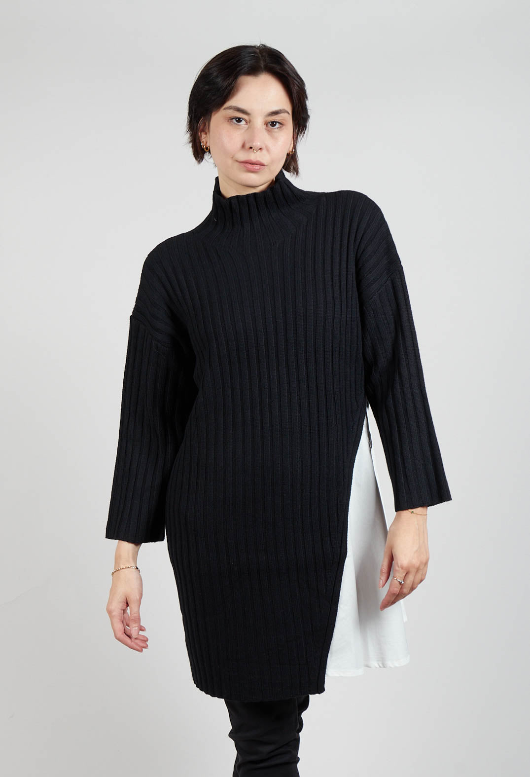 Black longline jumper hotsell