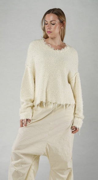 PRE-ORDER -  Longline Relaxed Jumper in Dust (Pictured in Galaxy)