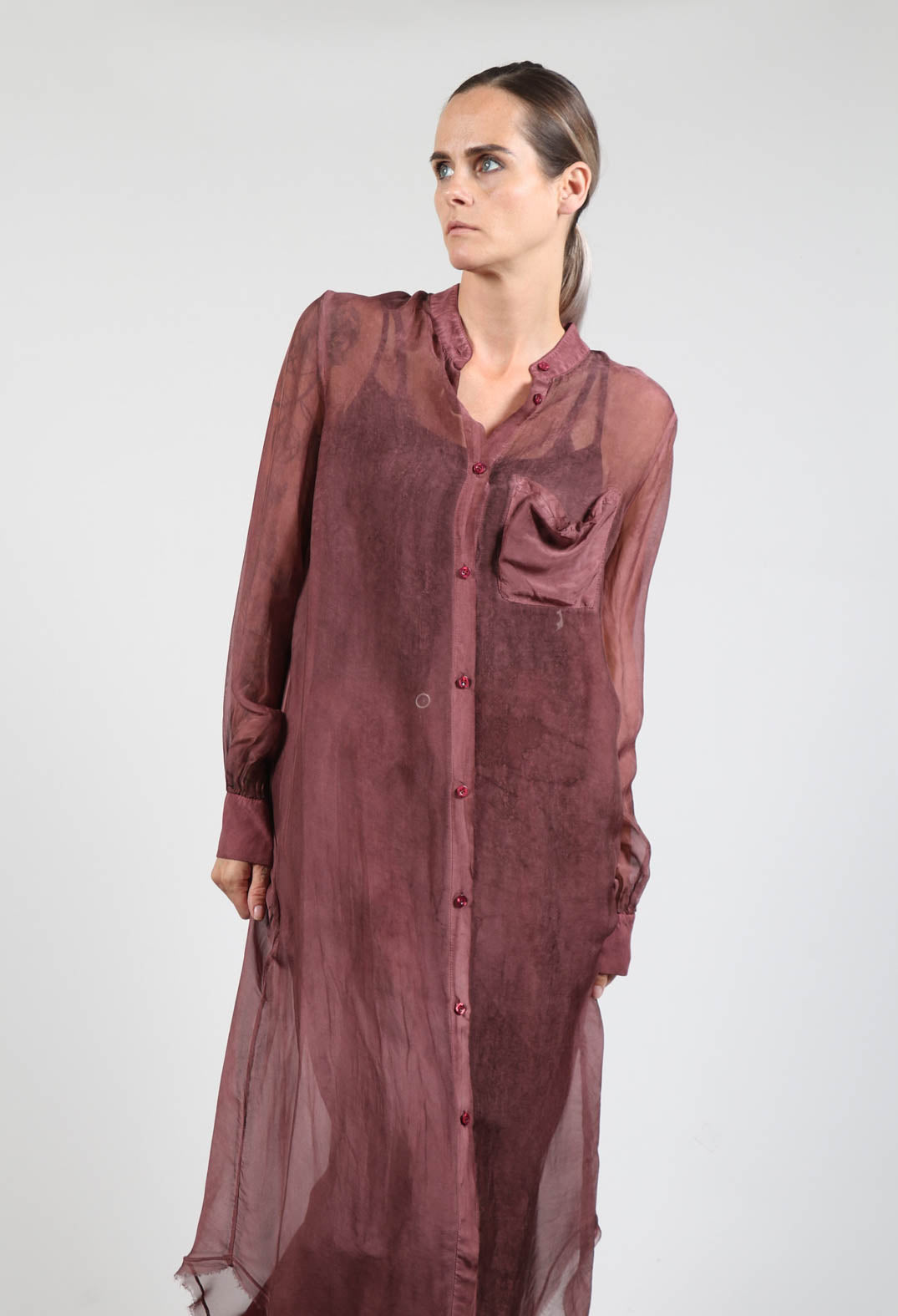 Sheer on sale longline shirt