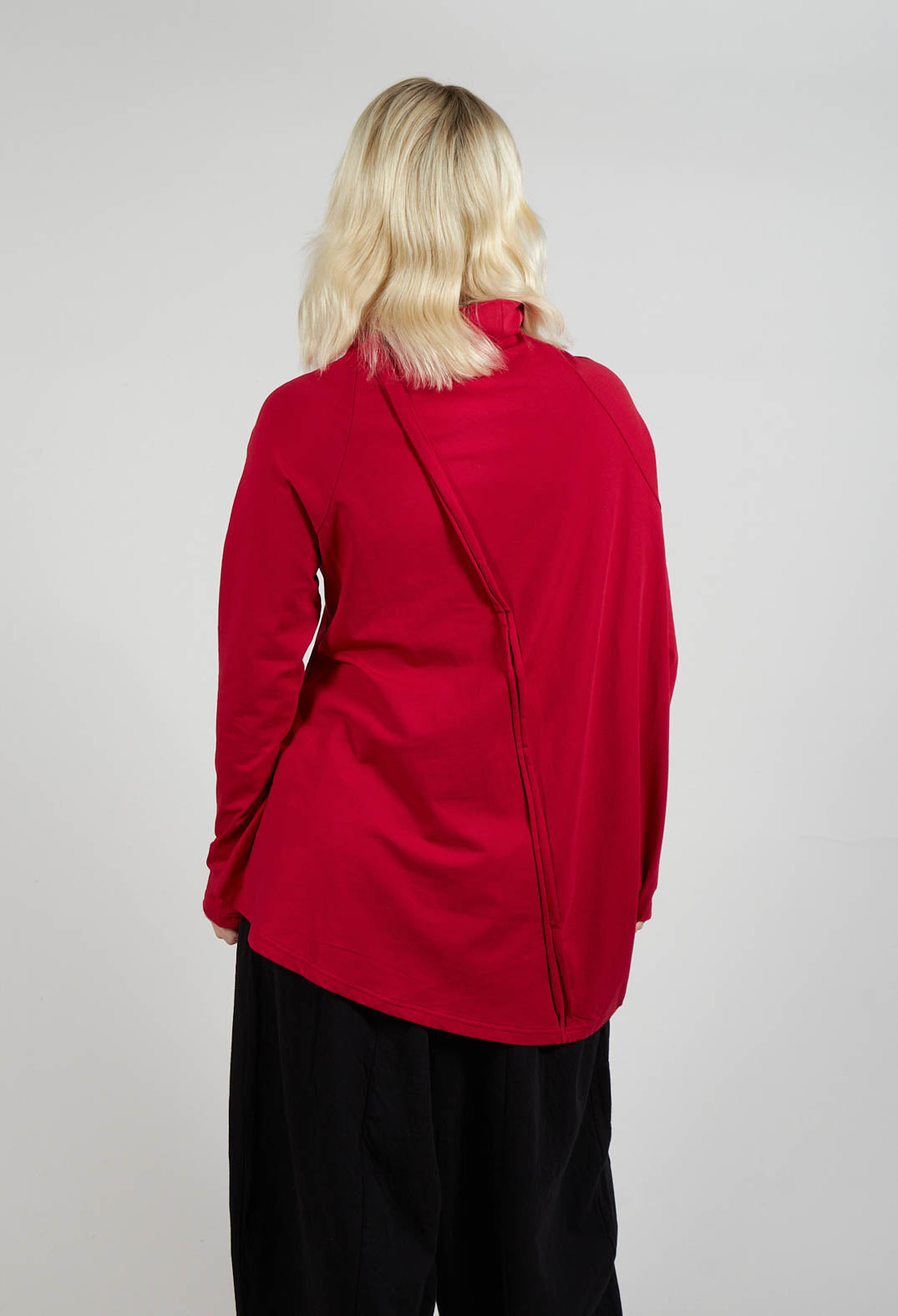 Longline Structred Top in Red