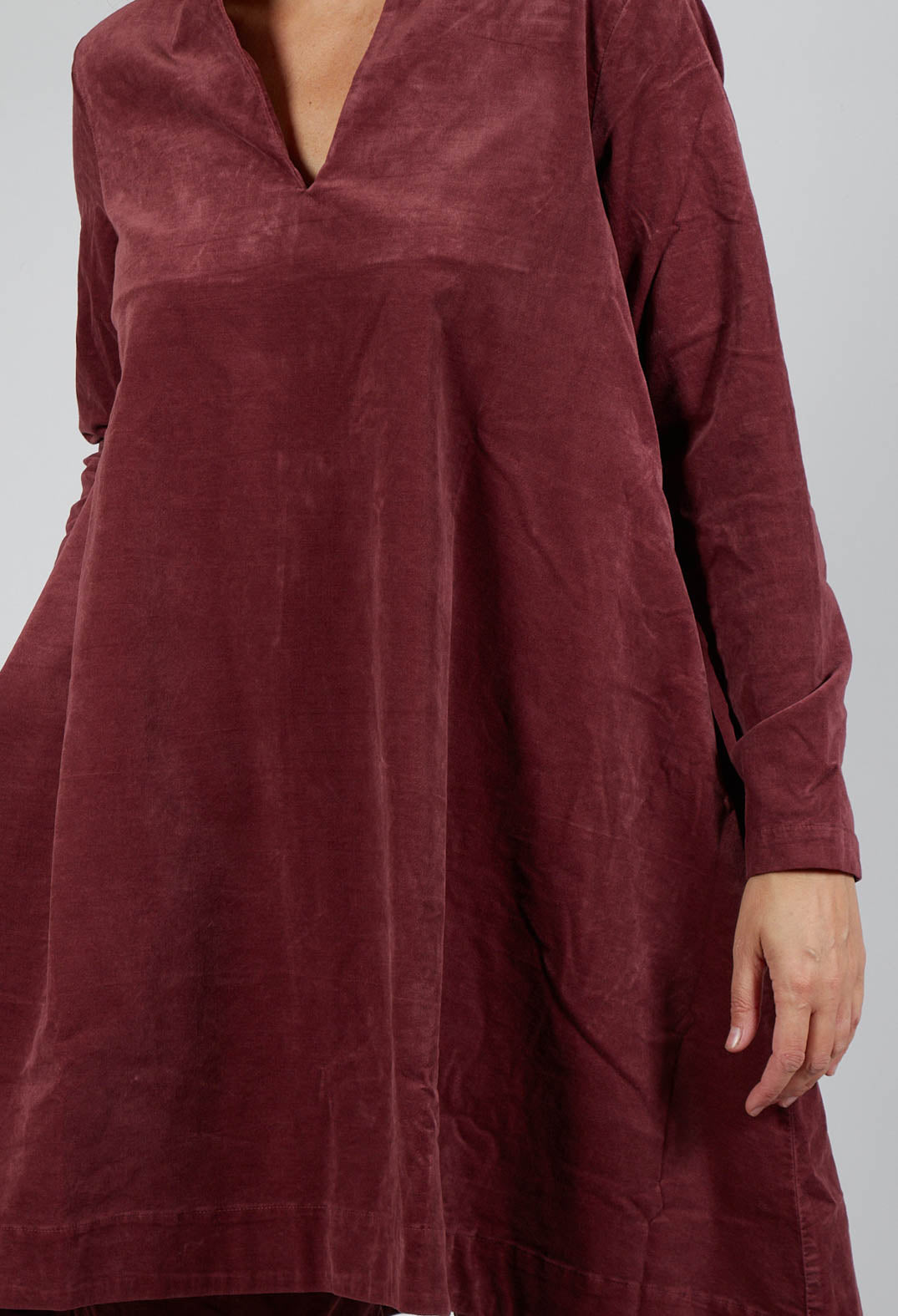 Longline Tunic in Intense Rust