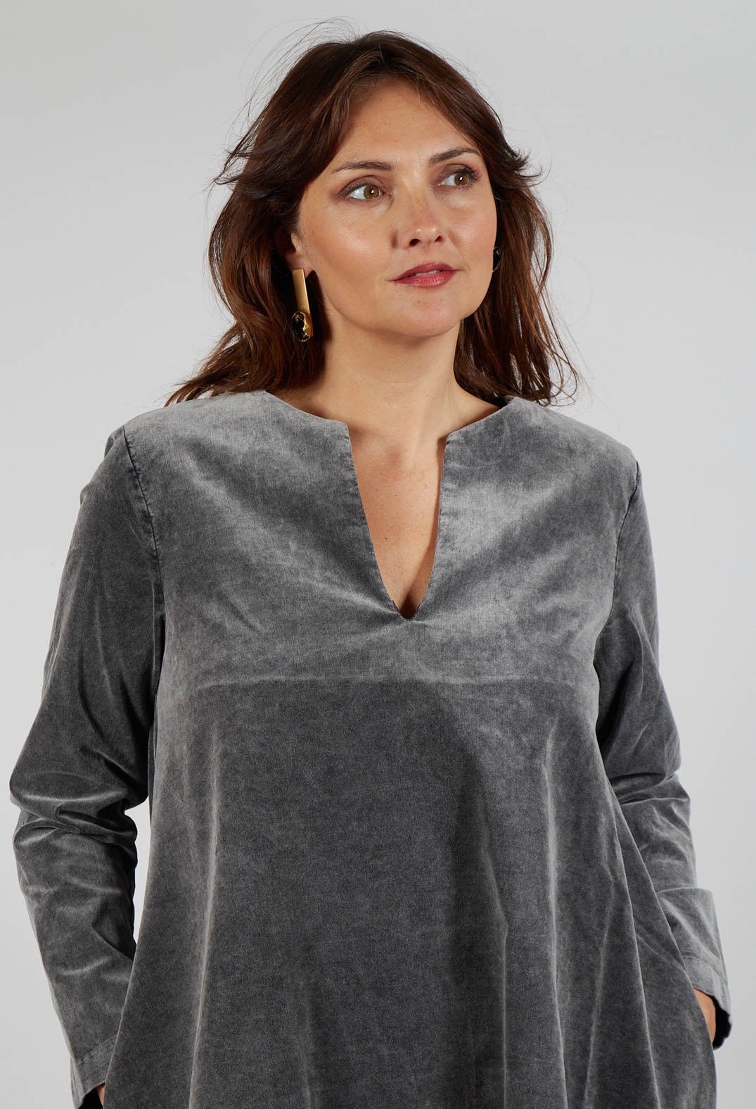 Longline Tunic in Pewter