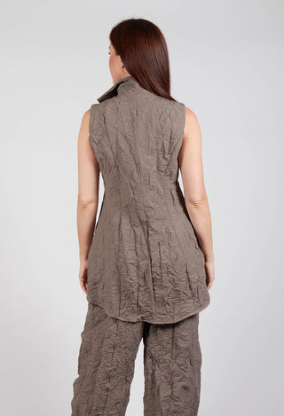 Longline Waistcoat in Rock