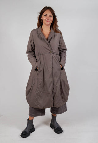 Loose Overcoat in Iron