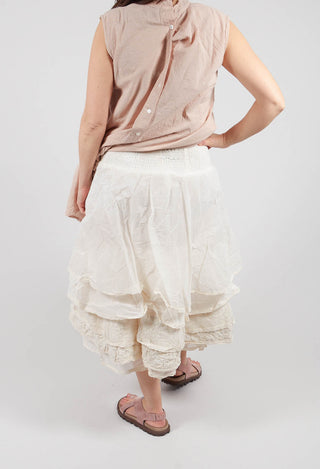 Madou Skirt in Organza Ecru