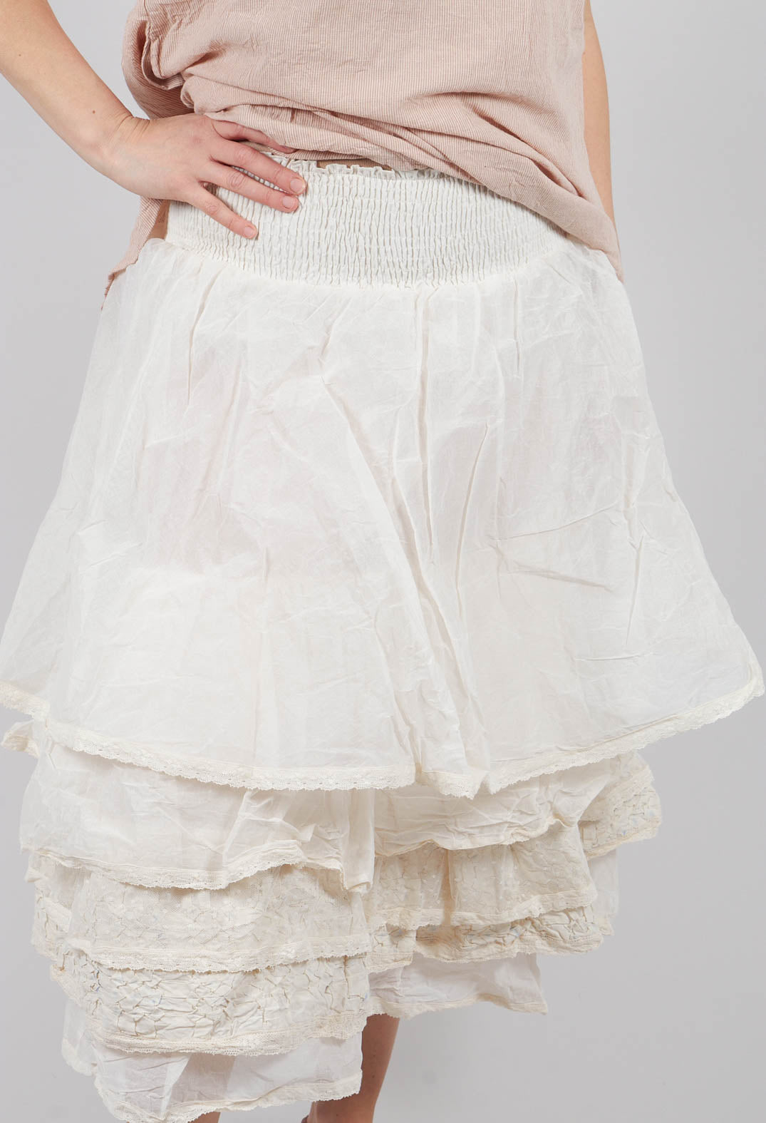 Madou Skirt in Organza Ecru