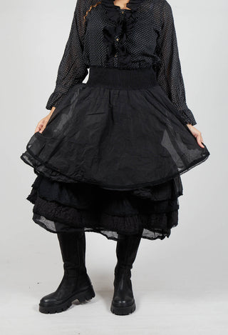 Madou Skirt in Organza Noir