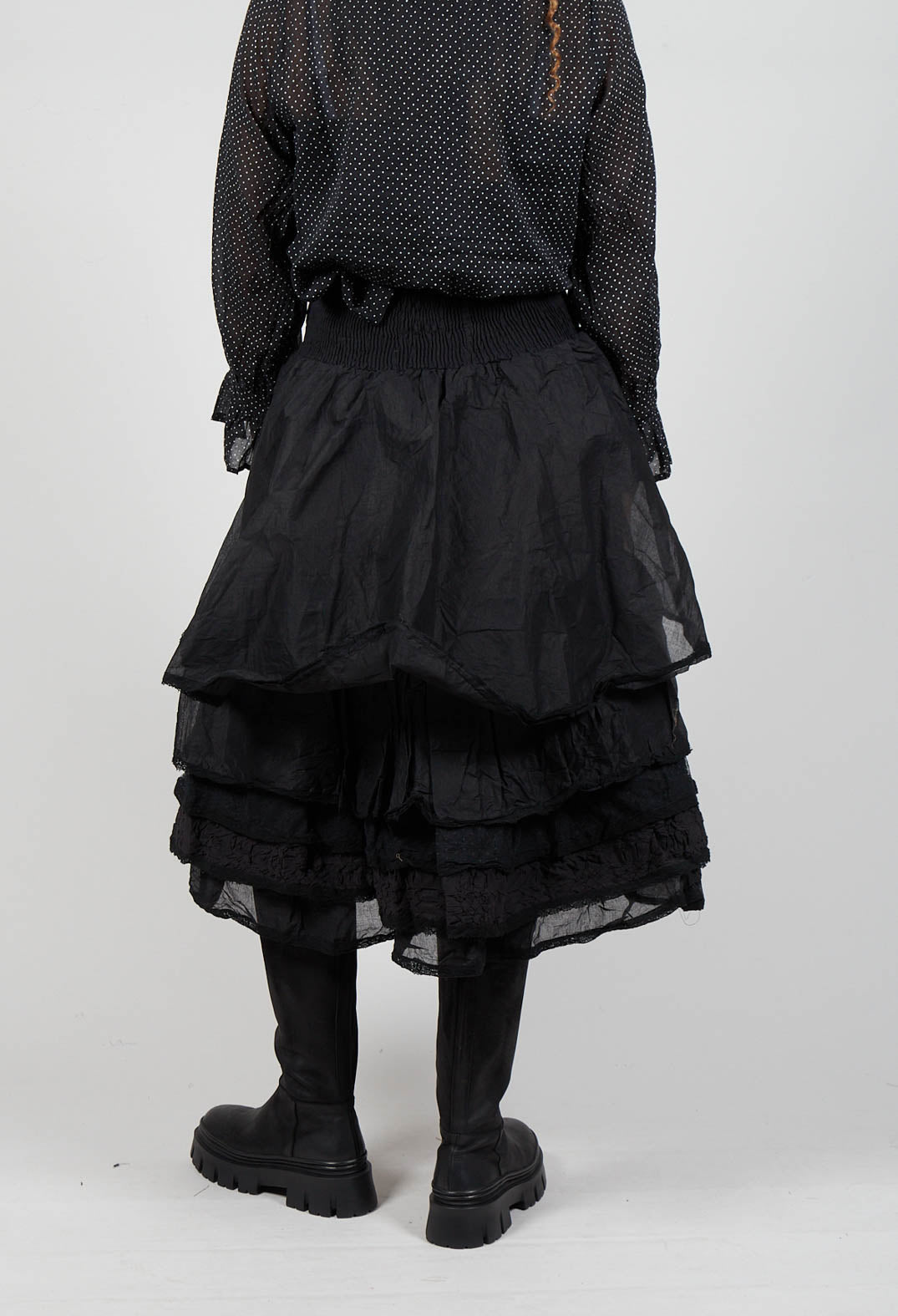 Madou Skirt in Organza Noir